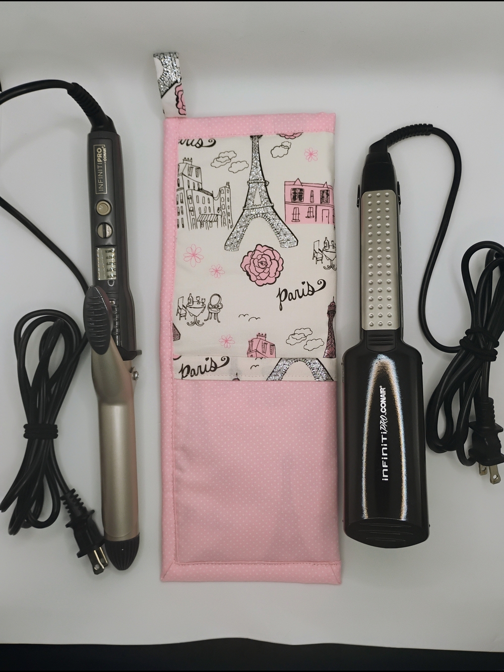 Heat Resistant Travel Storage Pouch For Curling/ Flat Iron-(Hot Tools) Handmade
